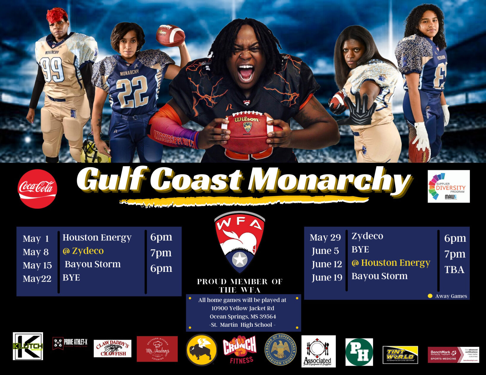 All-female coast football team has Wiggins Connection